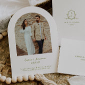 VERONA Wildflower Arch Lijst Fotobruiloft Kaart