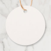 VERONA Wildflower krans bruiloft Bedankjes Labels (Achterkant)