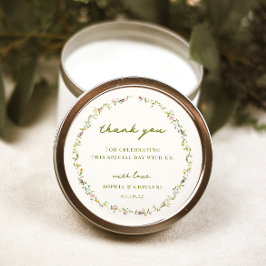 VERONA Wildflower krans bruiloft Ronde Sticker