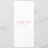 Verona Zonsondergang Oranje Bloemrijke Formele Ele Menu (Achterkant)