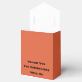 Verona Zonsondergang Oranje Effen Kleur Bedankdoosjes (Geopend)