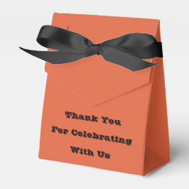 Verona Zonsondergang Oranje Effen Kleur Bedankdoosjes