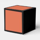 Verona Zonsondergang Oranje Effen Kleur Bedankdoosjes (Achterkant)