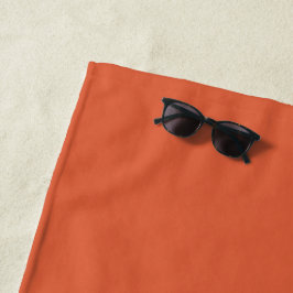 Verona Zonsondergang Oranje Effen Kleur Strandlaken