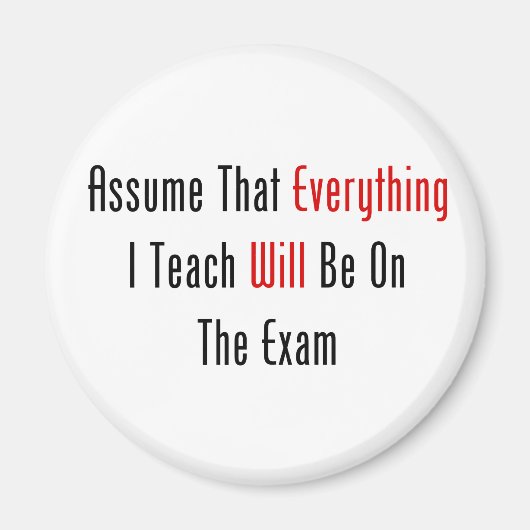 Veronderstel dat alles op het examen zal staan magneet (Voorkant)