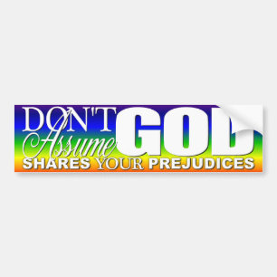 Veronderstel niet bumpersticker