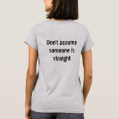 Veronderstel niet t-shirt (Achterkant)