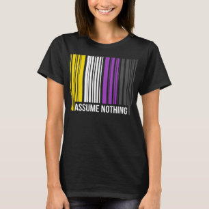 Veronderstel niets genderfluïde derde geslacht gra t-shirt