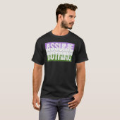 Veronderstel niets Genderqueer Pride Flag T-shirt (Voorkant volledig)