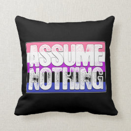 Veronderstel niets Gendervloeide Pride Flag Kussen