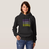 Veronderstel niets Nonbinary de Barcode Enby Gende Hoodie (Voorkant volledig)