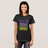 Veronderstel niets Nonbinary de Barcode Enby Gende T-shirt (Voorkant volledig)