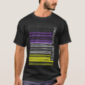 Veronderstel niets Nonbinary de Barcode Enby Gende T-shirt (Voorkant)
