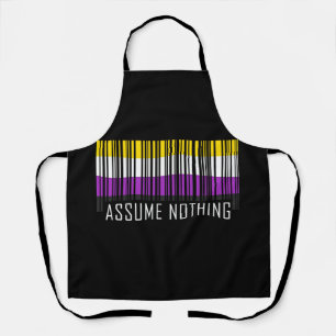 Veronderstel niets Nonbinary de Barcode Enby van d Schort