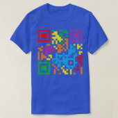 Veronderstel niets Nonbinary Streepstreepjescode T-shirt (Design voorkant)