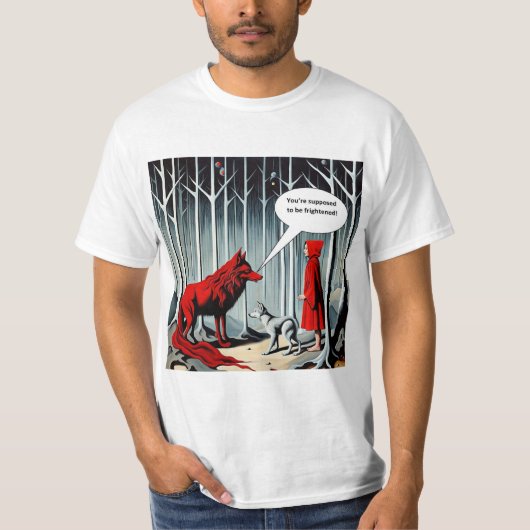 Verondersteld bang te zijn t-shirt (Voorkant)