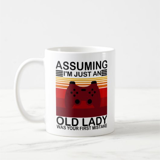 Verondersteld dat ik gewoon een oude dame was, was koffiemok (Links)