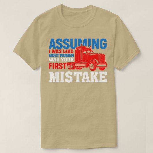 Verondersteld dat ik net zo was als de meeste vrou t-shirt (Design voorkant)