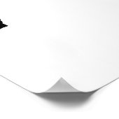 Verondersteld Moose Silhouette Poster (Hoek)