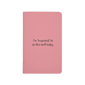 Verondersteld om dit vandaag te doen zakchecklist journal (Voorkant)