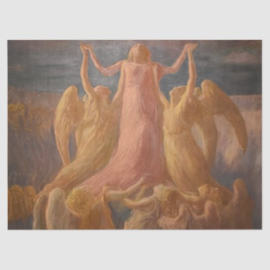 Veronderstelling door Gaetano Previati Tissuepapier (Voorkant)