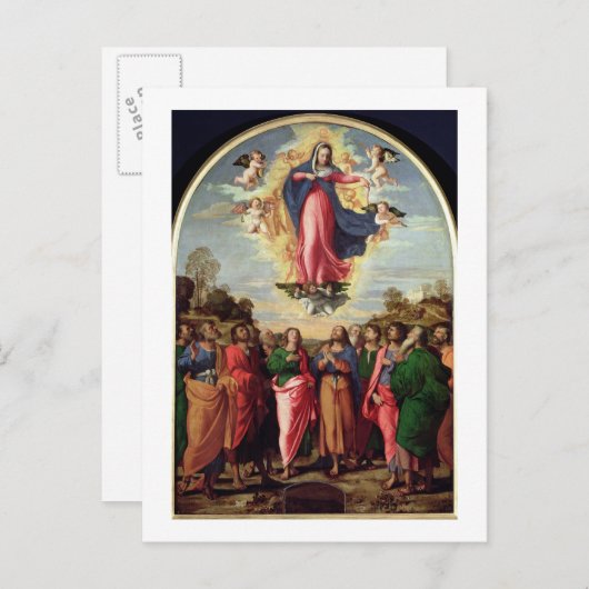 Veronderstelling van de maagd briefkaart (Voorkant / Achterkant)