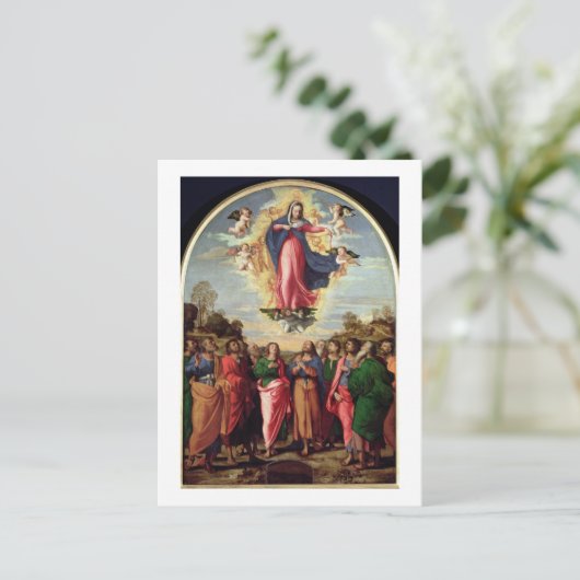 Veronderstelling van de maagd briefkaart (Staand voorkant)