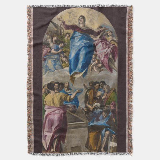 Veronderstelling van de Maagd door El Greco Deken (Voorkant Verticaal)