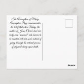 Veronderstelling van Mary Briefkaart (Achterkant)