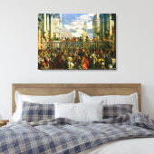 Veronese - Het huwelijk op Cana Canvas Afdruk (Insitu (Slaapkamer))