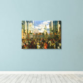 Veronese - Het huwelijk op Cana Canvas Afdruk (Insitu (Houten vloer))
