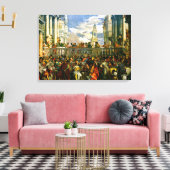 Veronese - Het huwelijk op Cana Canvas Afdruk (Insitu (Woonkamer))
