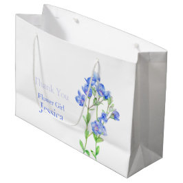 Veronica bruiloft blauw bloemmeisje gunsttas large cadeautasje