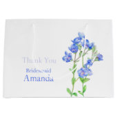 Veronica bruiloft blauwe bruidsmeisje gunst cadeau groot cadeauzakje (Voorkant)