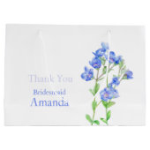 Veronica bruiloft blauwe bruidsmeisje gunst cadeau groot cadeauzakje (Achterkant)