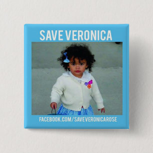 Veronica-Button opslaan Vierkante Button 5,1 Cm