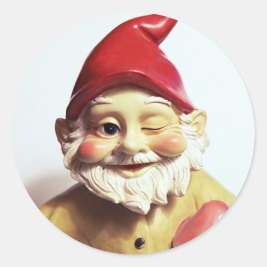 Veronica de Gnome Ronde Sticker (Voorkant)