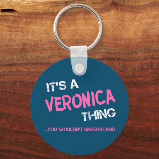 Veronica ding dat je niet zou begrijpen naam sleutelhanger (Voorkant)