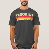 VERONICA Gift Name Persoonlijke Retro  T-shirt (Voorkant)