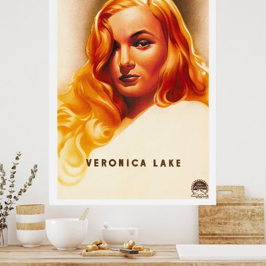 Veronica Lake -  Frans Poster (Keuken)