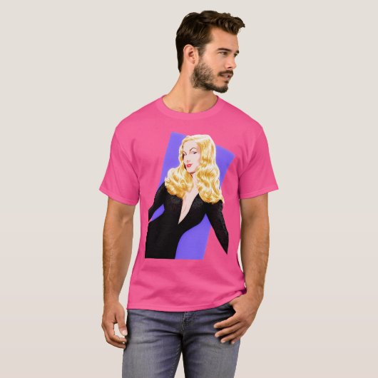 Veronica Lake - Illustratie door Paul Cemmick T-shirt (Voorkant volledig)