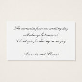 Veronica macro bedankt kaart (Achterkant)