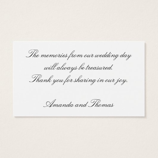 Veronica macro bedankt kaart (Achterkant)