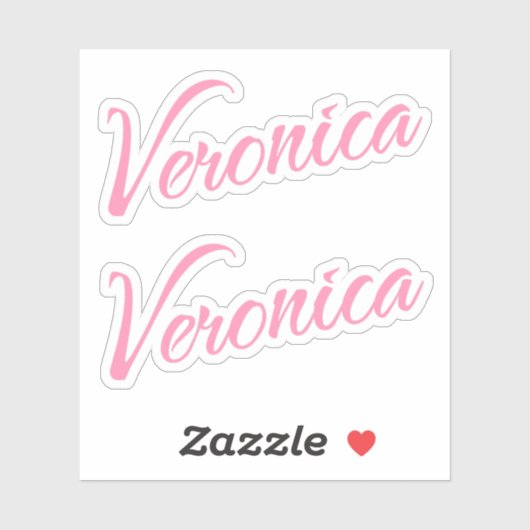 Veronica naam x2 sticker (Vel)