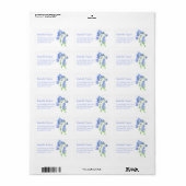 Veronica speedwell bloem bruiloft antwoord label (Full Sheet)