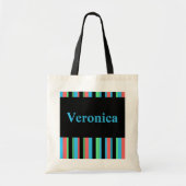 Veronica striped Canvas tas (Voorkant)