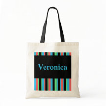 Veronica striped Canvas tas
