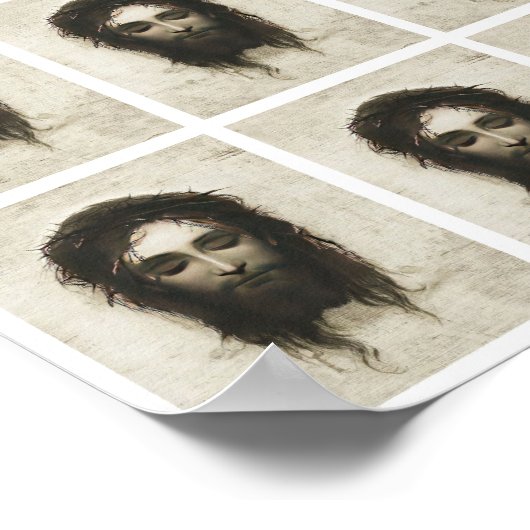 Veronica Veil Shroud Jesus Face Crown Thorns Multi Poster (Hoek)