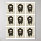 Veronica Veil Shroud Jesus Face Crown Thorns Multi Poster (Voorkant)
