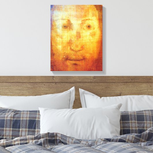 VERONICA'S VEIL HET GEZICHT VAN JESUS. CANVAS AFDRUK (Insitu (Slaapkamer))